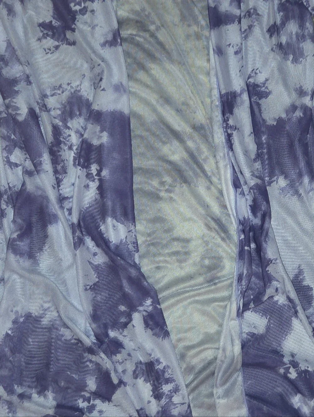 Purple Tie-Dye Mesh Cover-Up